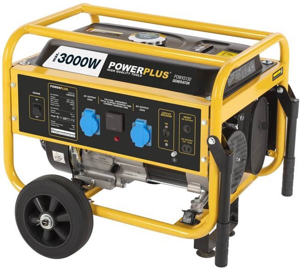 Powerplus POWX5130 benzine aggregaat 3000W