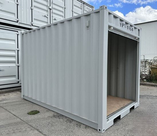 12ft opslagcontainer met vorkzakken en oproldeur - Afbeelding 3