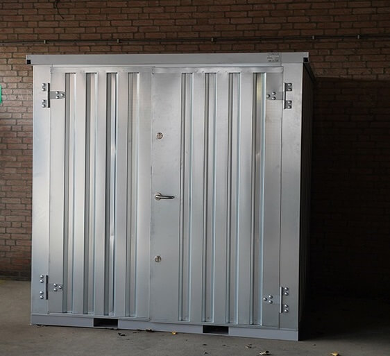 Demontabele container 2 x 2 meter met dubbele deur - Afbeelding 3