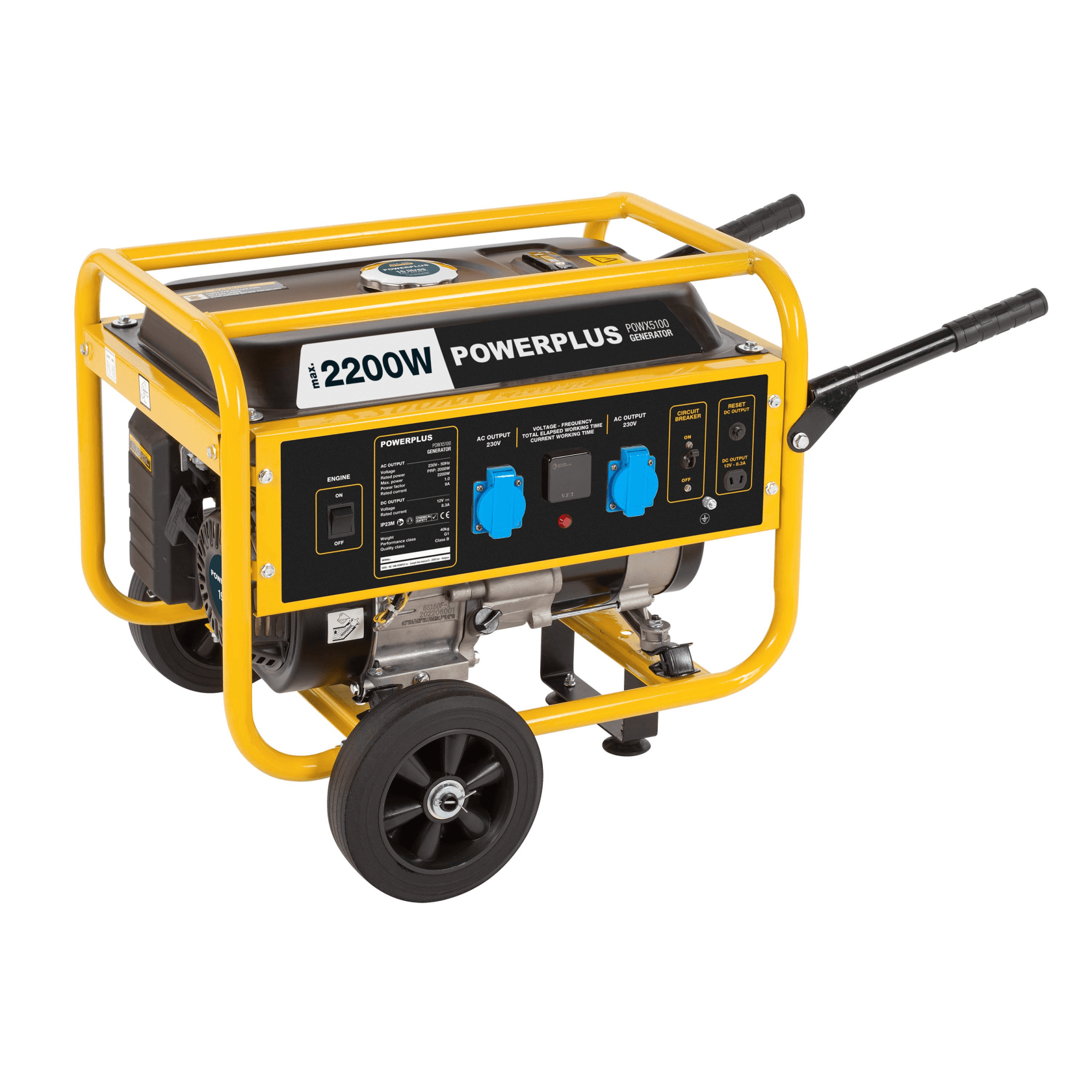 Powerplus POWX5100 benzine aggregaat 2200W